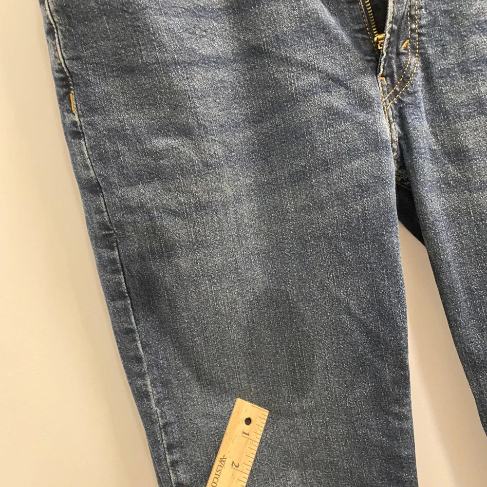 Signature by Levi Strauss Jeans Mens 36x32 Blue Straight Fit WaterLess Denim
